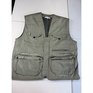 Pacsun Los Angeles Utility Vest Olive Green Tactical Pockets Sleeveless Menswear